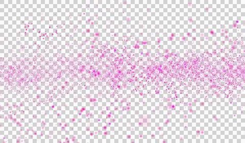 3D abstract digital technology pink light particles wave Stock Illustration