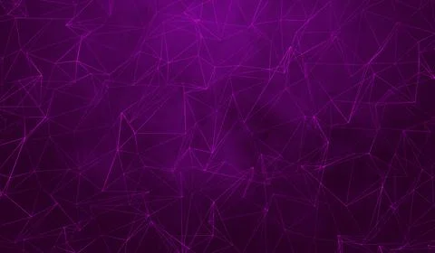 3D abstract digital technology pink particles network on pink background. 스톡 일러스트