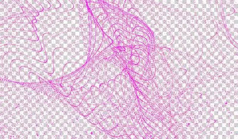 3D abstract digital technology pink light particles wave Stock Illustration