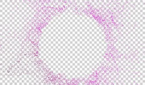 3D abstract digital technology pink light particles wave Stockillustratie