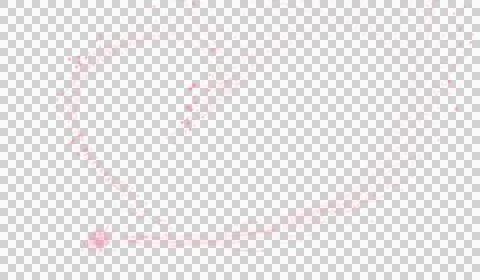 3D abstract digital technology pink light particles wave Illustrazione stock