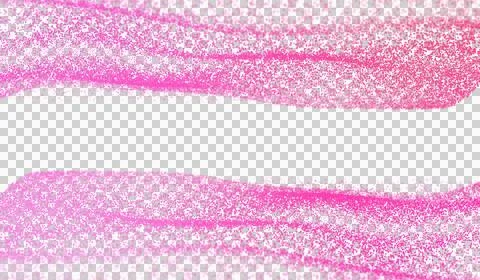 3D abstract digital technology pink light particles wave Stock Illustration
