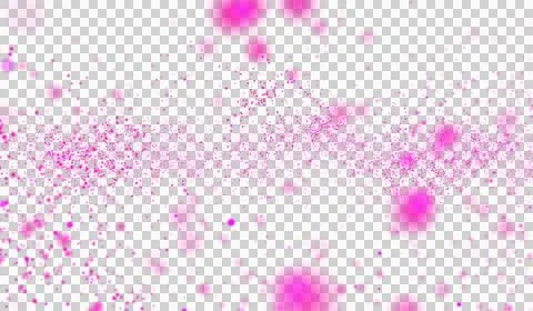 3D abstract digital technology pink particles network Stock Illustration
