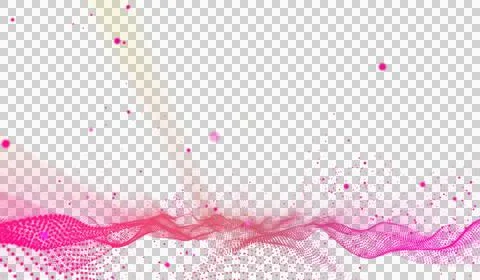 3D abstract digital technology pink particles 스톡 일러스트