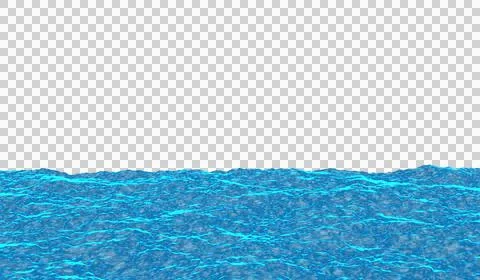 3D abstract digital technology realistic water wave river Ilustração Stock