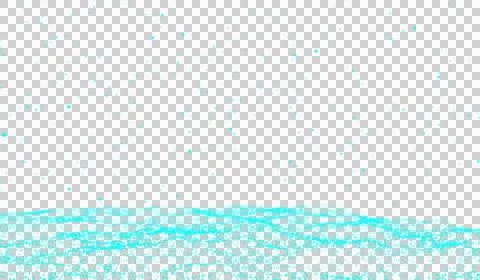 3D abstract digital technology realistic water wave river blue light particles 스톡 일러스트