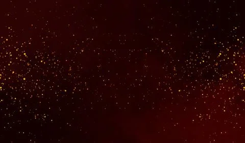 3D abstract digital technology red particles on red background. 스톡 일러스트