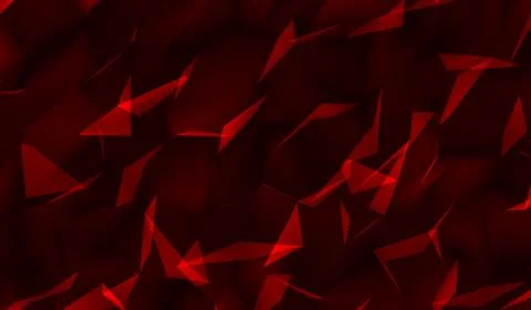3D abstract digital technology red particles on red background. 스톡 일러스트
