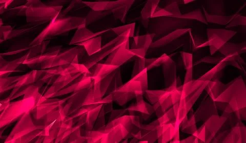 3D abstract digital technology red network on red background. Stock Illustration