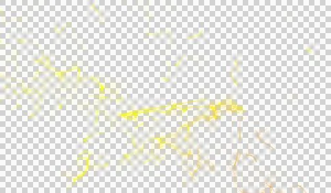 3D abstract digital technology yellow particles wave Stockillustratie