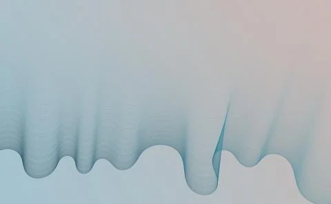 3D abstract digital wave Illustration