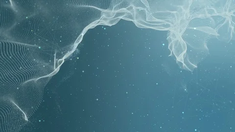 3D abstract digital wave with small particles. 스톡 동영상 123792502
