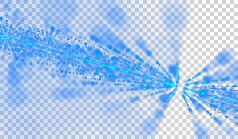3D abstract DNA digital technology blue light particles Stock Illustration