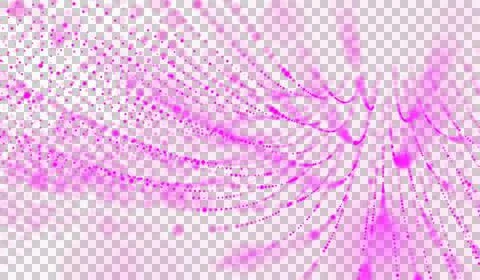 3D abstract DNA digital technology pink light particles 스톡 일러스트