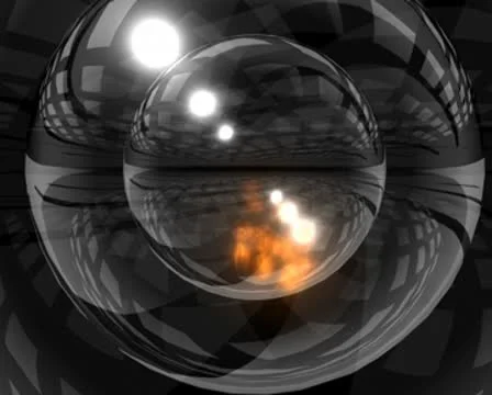 3D Abstract Droplets of Flames Loop Stock Footage 8945210