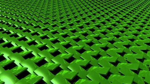 3D abstract Emerald green zip pattern Stock Illustration