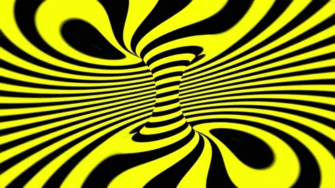 3d abstract endless looping motion design, loop animation moving yellow stripes Stock Footage 146884784
