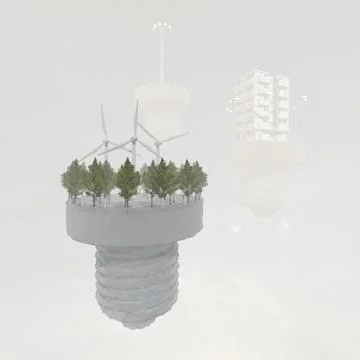 3d abstract energy. Stock Illustration