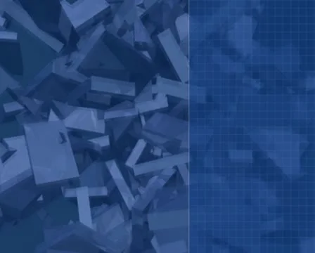 3D Abstract Falling Blocks Loop Stock Footage 8945220