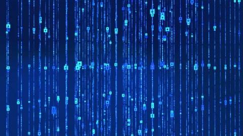 3D abstract falling square background Stock Footage 197348925