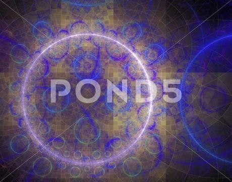 3d abstract fractal illustration background for creative design Stock Illustration