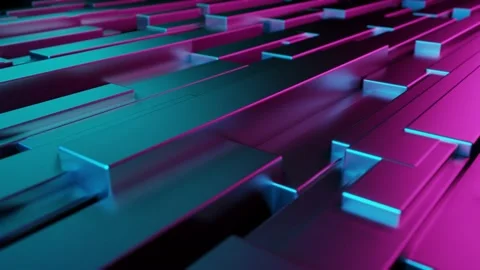 3d abstract futuristic cube geometric background. Stock Footage 236641246