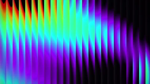 3D abstract futuristic gradient blending design with glass vertical striped Stock Footage 340547933