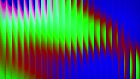 3D abstract futuristic gradient blending design with glass vertical striped Stock Footage 340547937