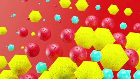 3d abstract geometric background with multicolor cubes looped animation Stock Footage 273020077
