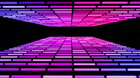 3d abstract geometric creative dark bg with looping flowing animation, black Stock Footage 154040395