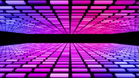 3d abstract geometric creative dark bg with looping flowing animation, black Stock Footage 154411386