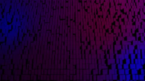 3d abstract geometric creative dark bg with looping flowing animation, black Stock Footage 161676101