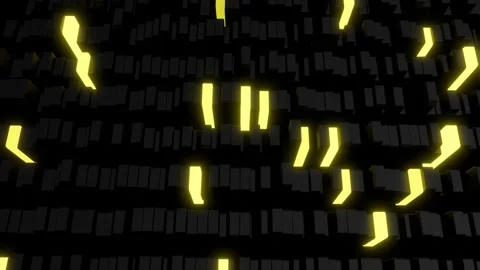 3d abstract geometric creative dark background with looping flowing animation Stock Footage 271338297