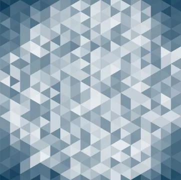 3D abstract geometric dark blue triangle isometric view background and textur Stock Illustration