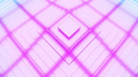 3d abstract geometric endless motion design, loop animation moving pink cubes Stock Footage 144944103