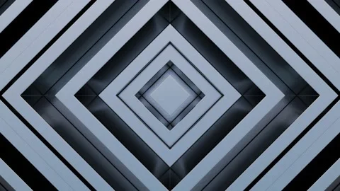 3d abstract geometric endless motion design, loop animation moving metal squares Stock Footage 144944131