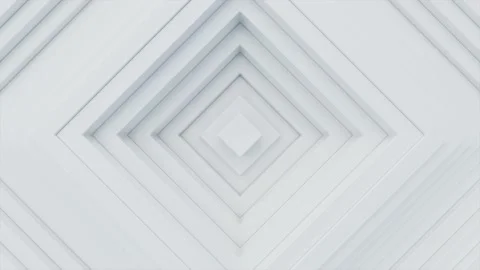 3d abstract geometric endless motion design, loop animation moving white squares Stock Footage 144983795