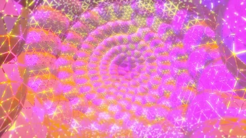 3D Abstract Geometric Polygons Background. 4K Video stock 297276695