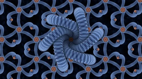 3D Abstract Geometric Shapes Background Stock-Footage 129402065