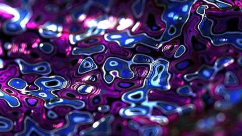 3d abstract geometric wavy liquid metal background, modern digital art, floating 스톡 일러스트