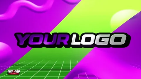 3D Abstract Glitch Logo Reveal Stock After Effects