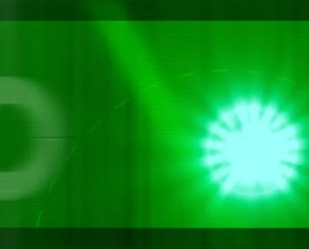 3D Abstract Green Star Loop Stock Footage 8944789