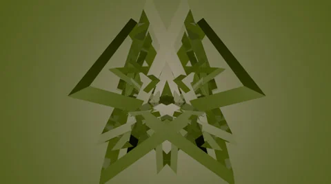 3D Abstract green VJ Loop Stock Footage 37157023