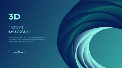 3d Abstract Greenish Fluid Background. Stock Illustration