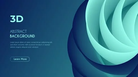 3d Abstract Greenish Fluid Background. Stock Illustration