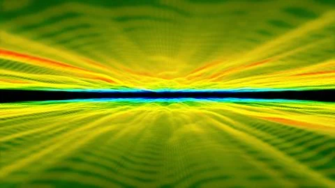 3d abstract horizon in space Stock Illustration