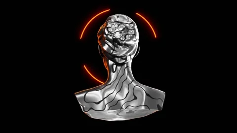 3d abstract human bust. Stockbeeldmateriaal 303905474