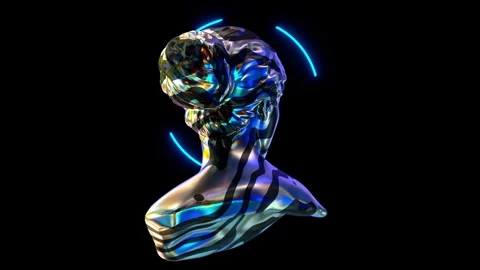 3d abstract human bust. Stockbeeldmateriaal 303982309