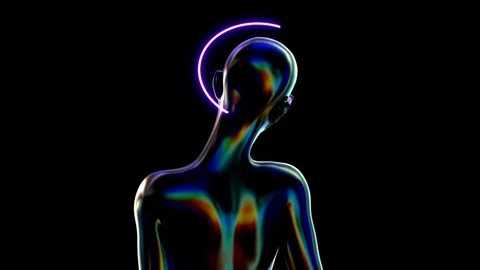 3d abstract human bust. Stockbeeldmateriaal 304884102