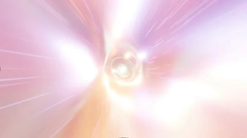 3d abstract hyper tunnel of blue-orange pink color. The speed of light tunnel Stock Footage 212332172